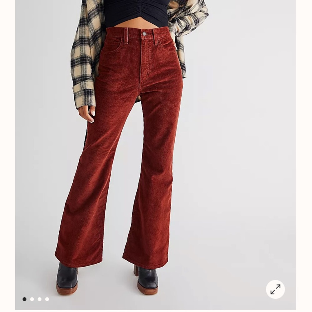 70'S HIGH RISE FLARE CORDUROY WOMEN'S JEANS- Never worn
